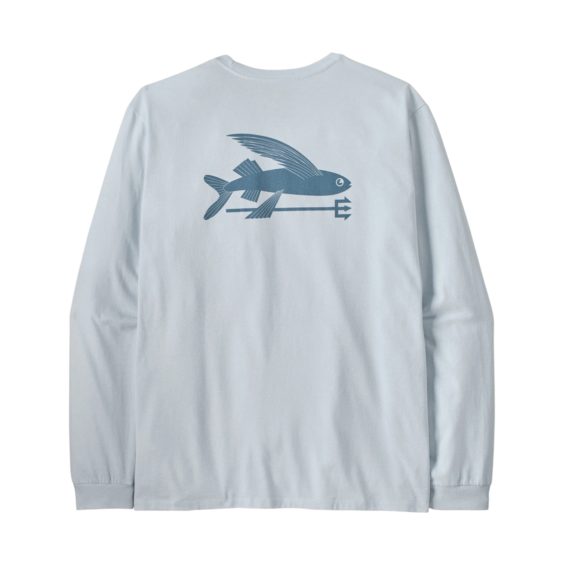 파타고니아 롱슬리브 플라잉 피쉬 리스폰시빌리 티셔츠 화이트(Patagonia Long-Sleeved Flying Fish Responsibili T-Shirt White) - 1