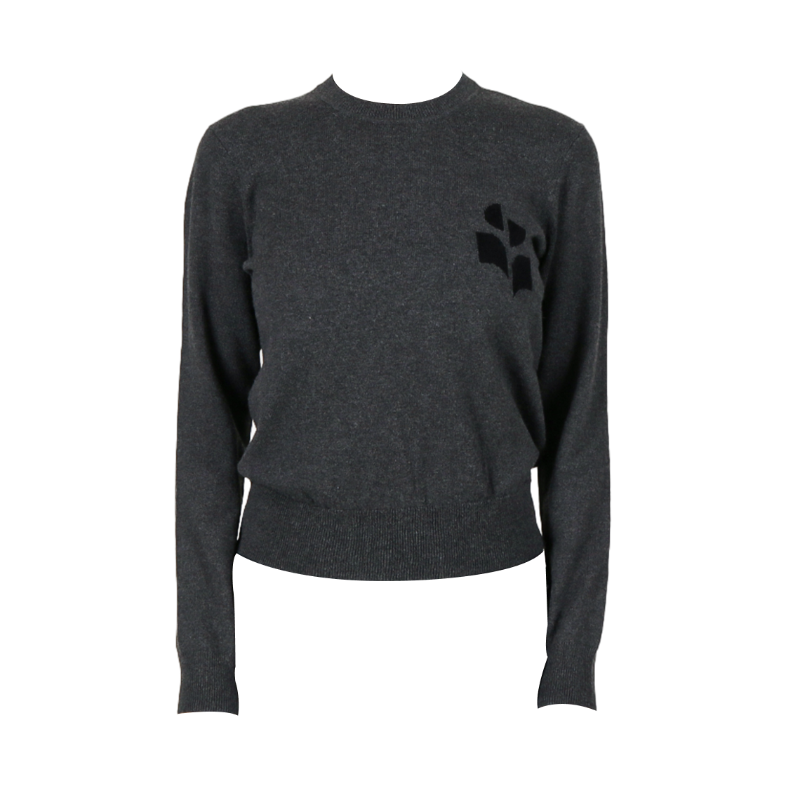 PU0858FA-D1L16E-ANBK (W) Isabel Marant Lanta Knit Anthracite Black - 26SS