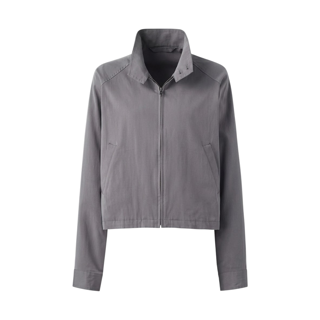 유니클로 U 코튼 블렌드 숏 블루종 퍼플(Uniqlo U Cotton Blend Short Blouson Purple) - 1