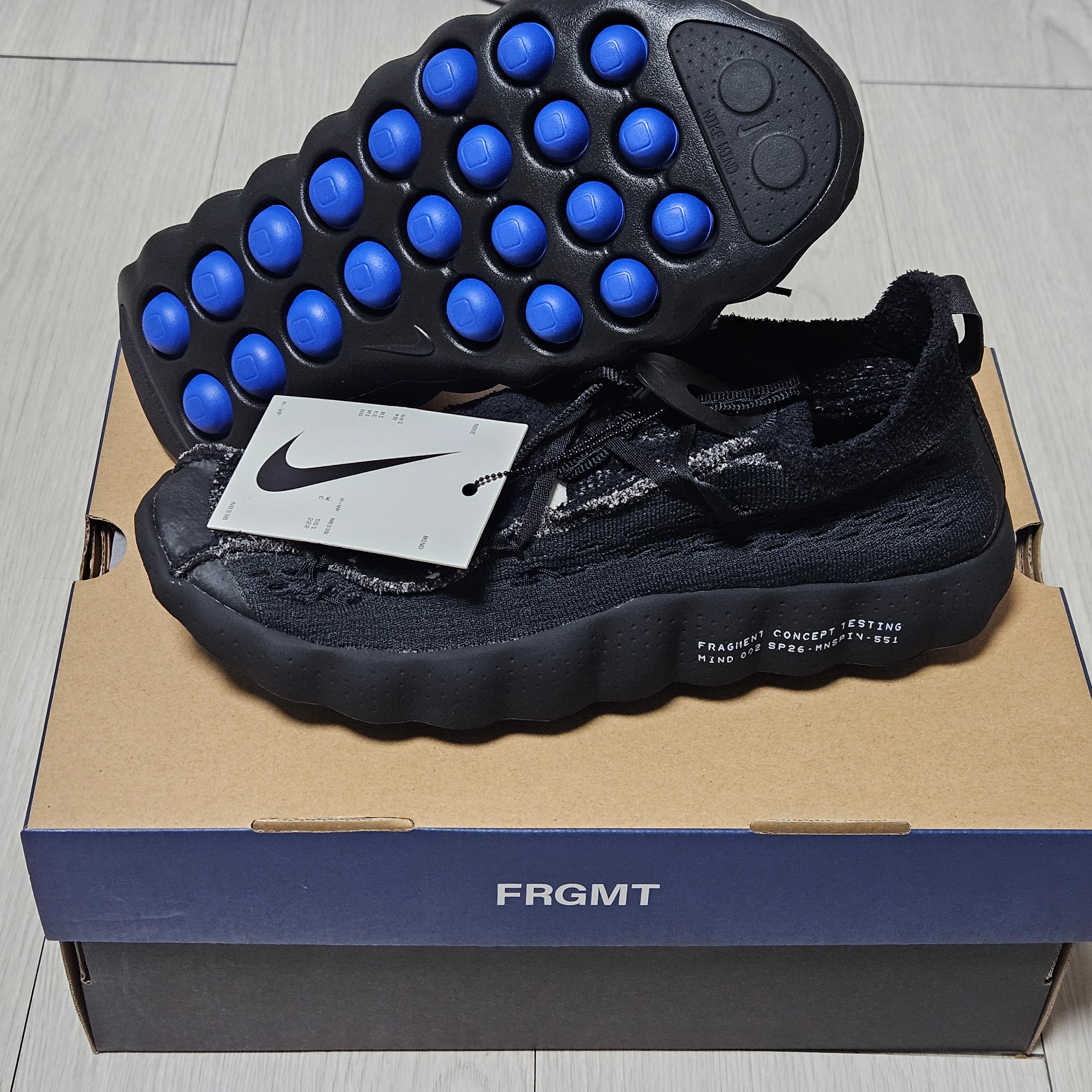 Nike x Fragment Mind 002 Black, Nike x Fragment Mind 002 Particle Grey 착용 스타일