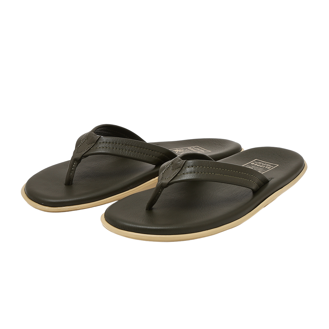 아일랜드 슬리퍼 남여공용 초록 클래식 레더 Y 슬라이드(Island Slipper Unisex Green Classic Leather Y-Slide) - 2