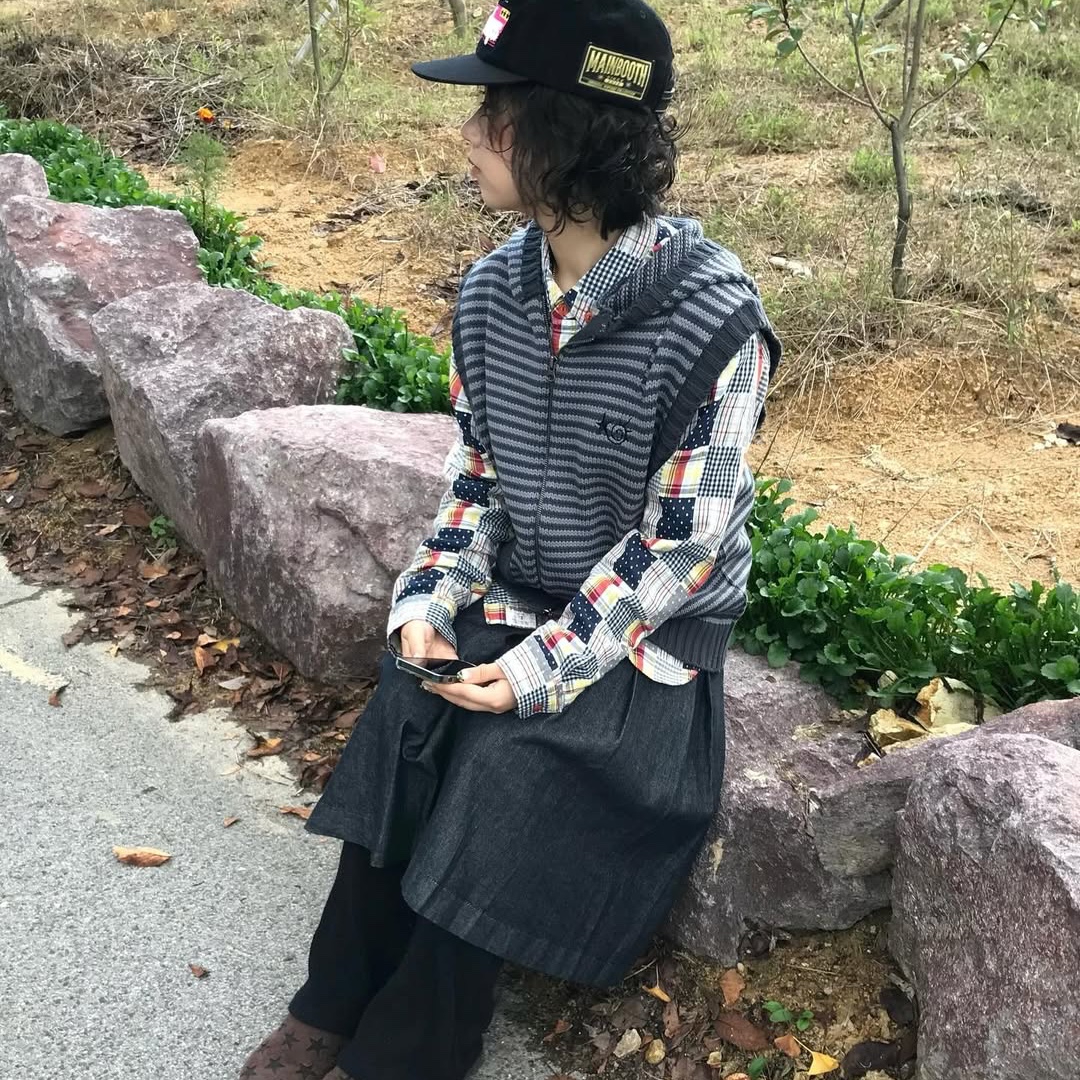 MAINBOOTH Cinefingers Ball Cap BLACK 착용 스타일 - 3