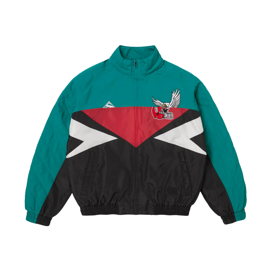 슈프림 x MM6 메종 마르지엘라 스플릿 스타디움 자켓 블랙 - 26SS(Supreme x MM6 Maison Margiela Split Stadium Jacket Black - 26SS) - 4