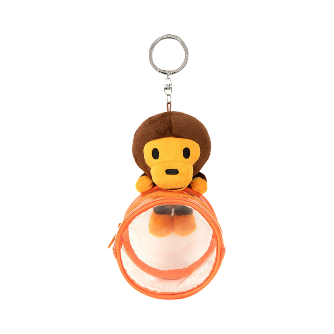 - BAPE Baby Milo Plush Doll Pouch Keychain Brown