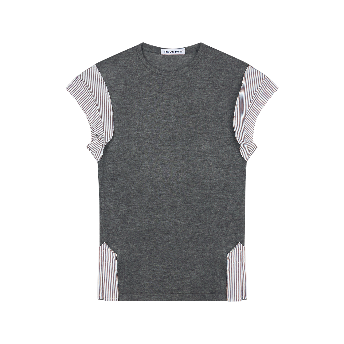 레이브 리뷰 우먼 이레나 탑 그레이 멜란지 - 26SS(Rave Review Women Irena Top Grey Melange - 26SS)