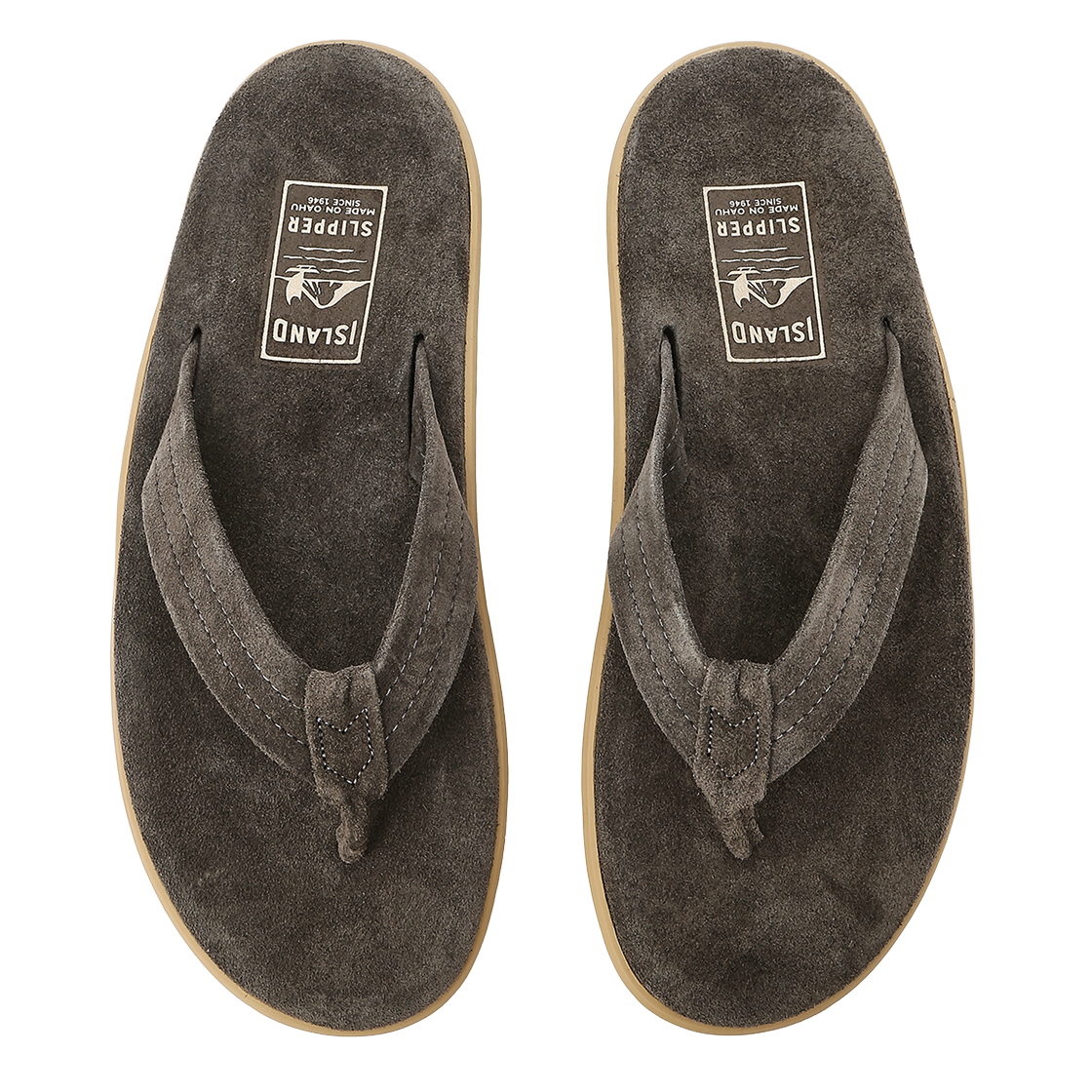 아일랜드 슬리퍼 남여공용 차콜 그레이 클래식 스웨이드 Y 슬라이드(Island Slipper Unisex Charcoal Grey Classic Suede Y-Slide) - 5