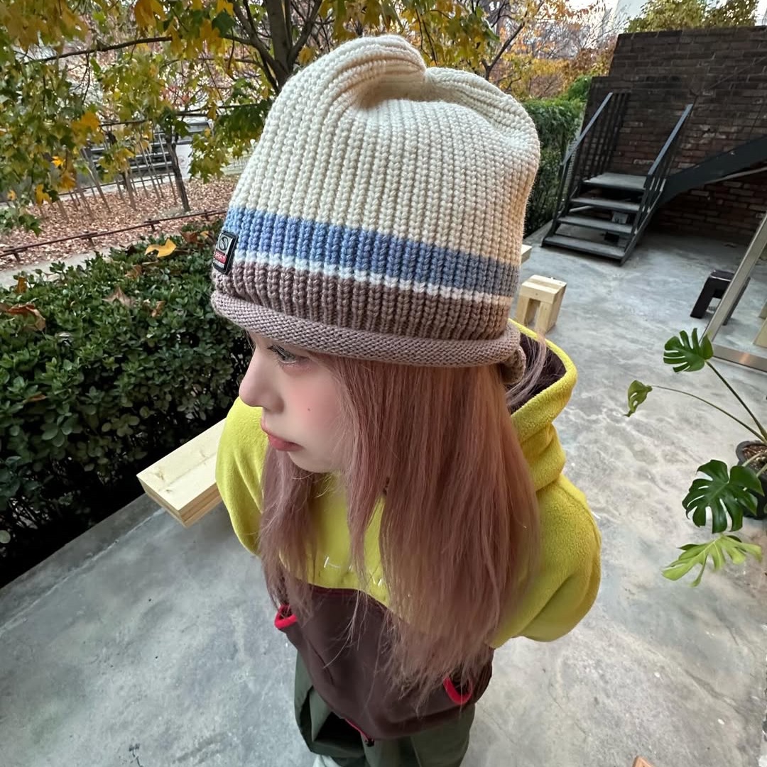 SPORT CHAMBER SC Glide Knit Cap IVORY 착용 스타일 - 5
