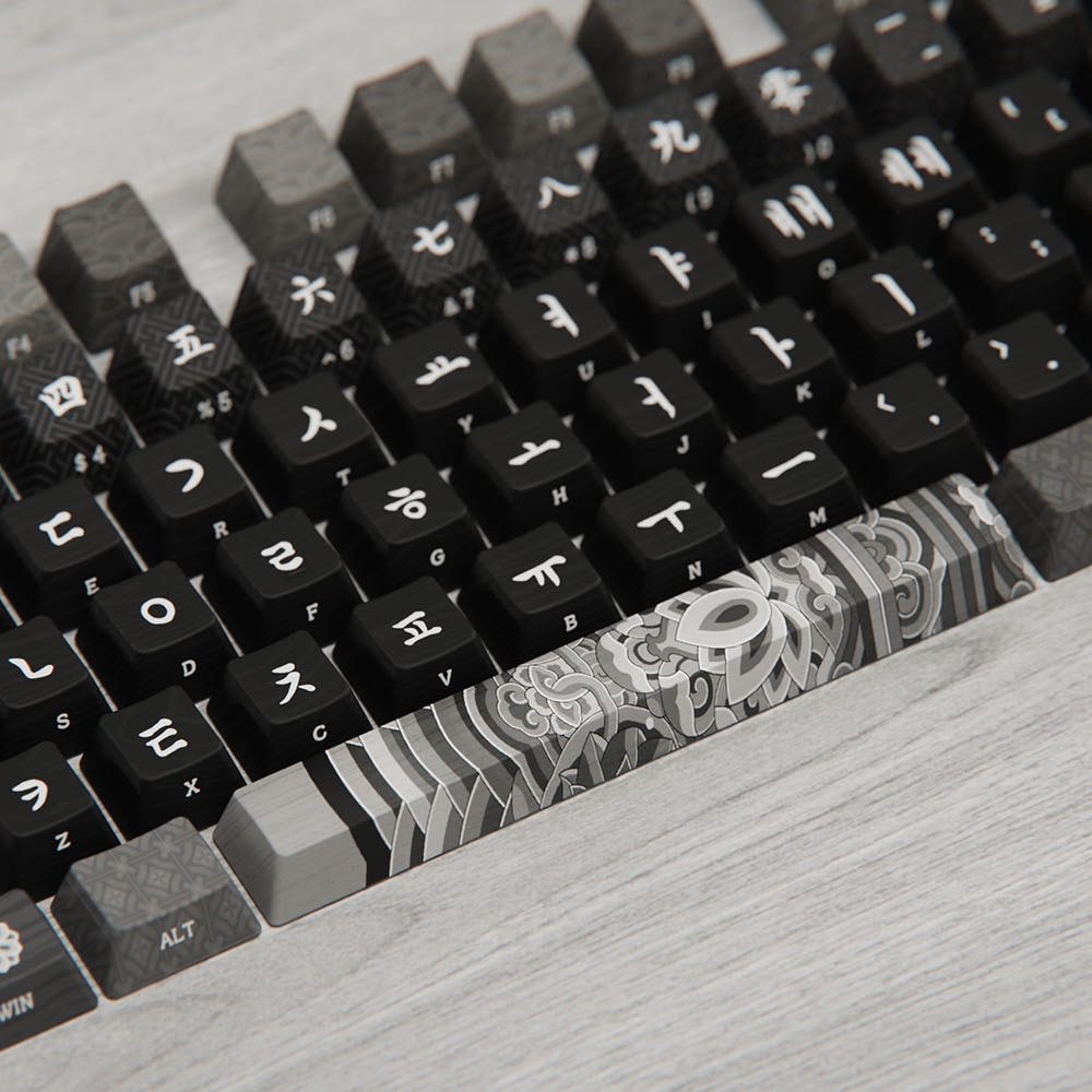 시이닷 모노단청 염료승화 한글 PBT 키캡(C.e.dot Mono Dancheong Hangul PBT Keycaps) - 3