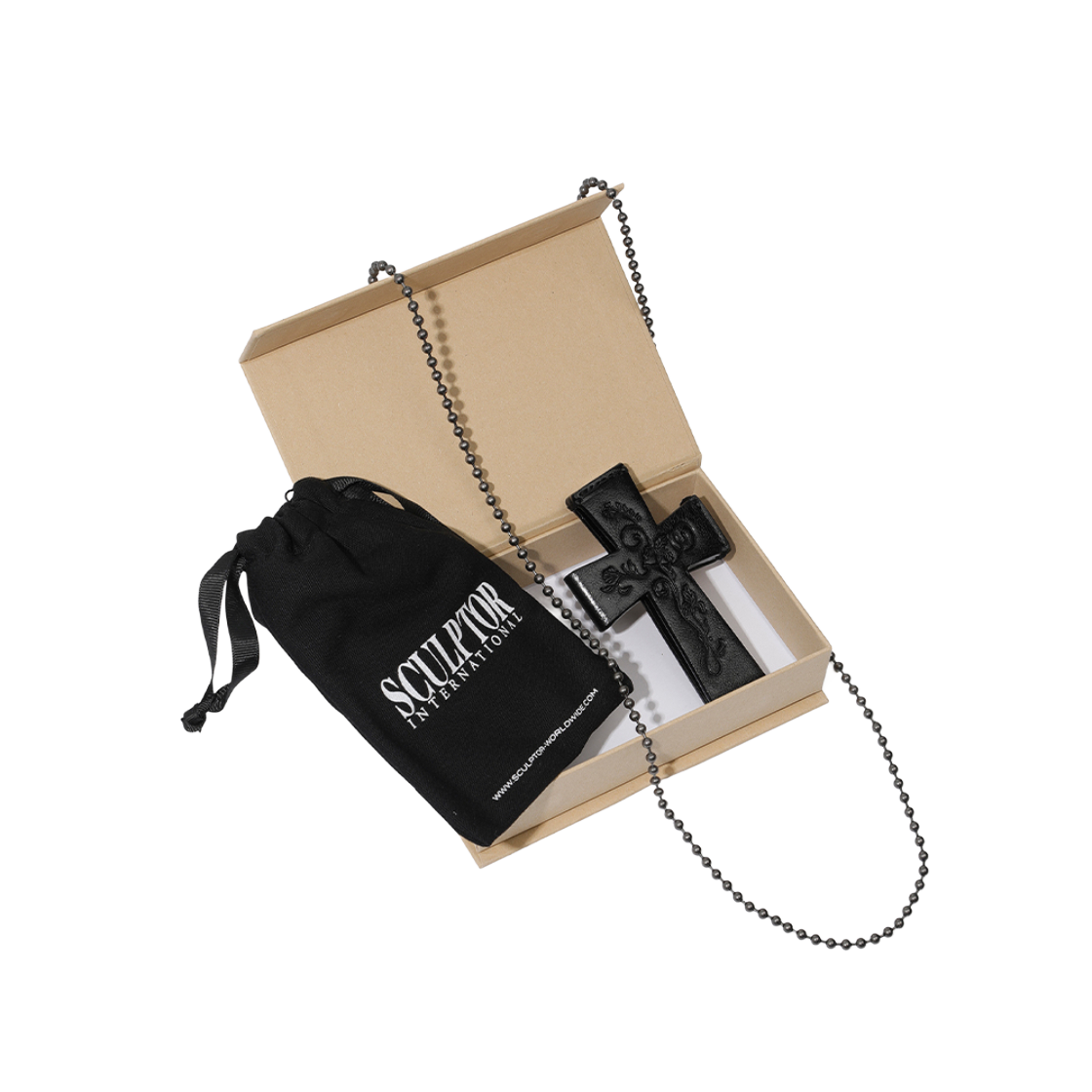 SC25A709BK Sculptor Cross Strap Wallet Black