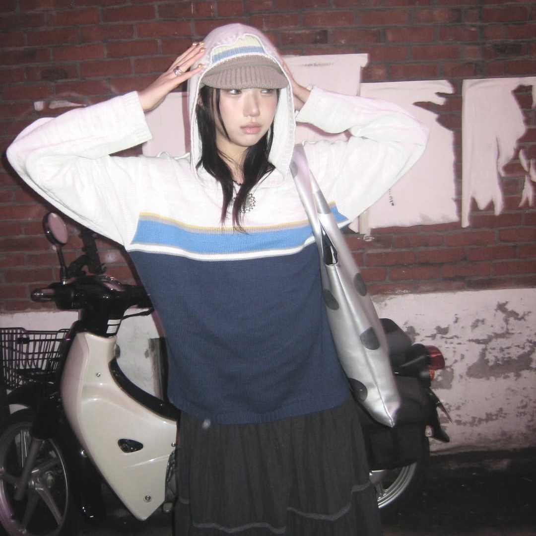 SPORT CHAMBER SC Glide Knit Cap IVORY 착용 스타일 - 4
