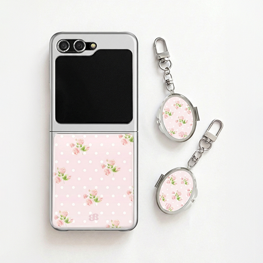 어프어프 파우더로즈(거울키링)(earpearp Powder Rose Mirror Keyring) - 2