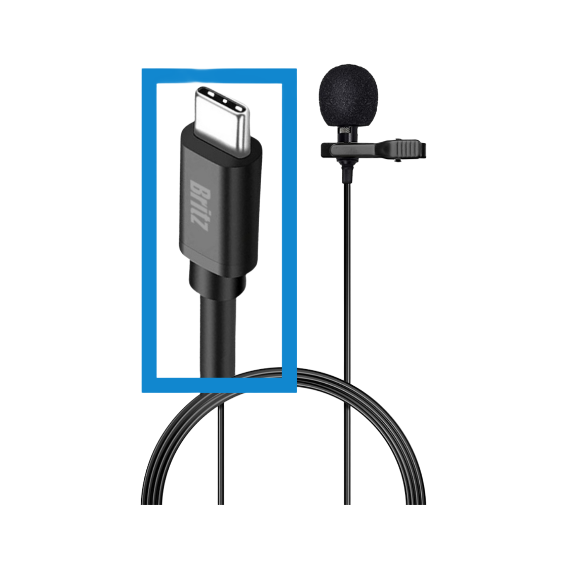 브리츠 스마트폰 및 노트북용 C타입 핀마이크 BZ-PM10(Britz BZ-PM10 USB Type-C Lavalier Lapel Microphone for Smartphones & Laptops)