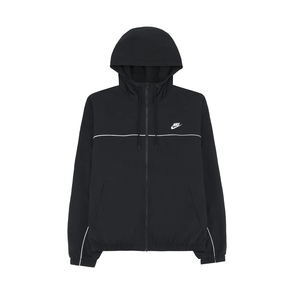 Nike Nike Club Hooded Jacket Black White - Asia · S