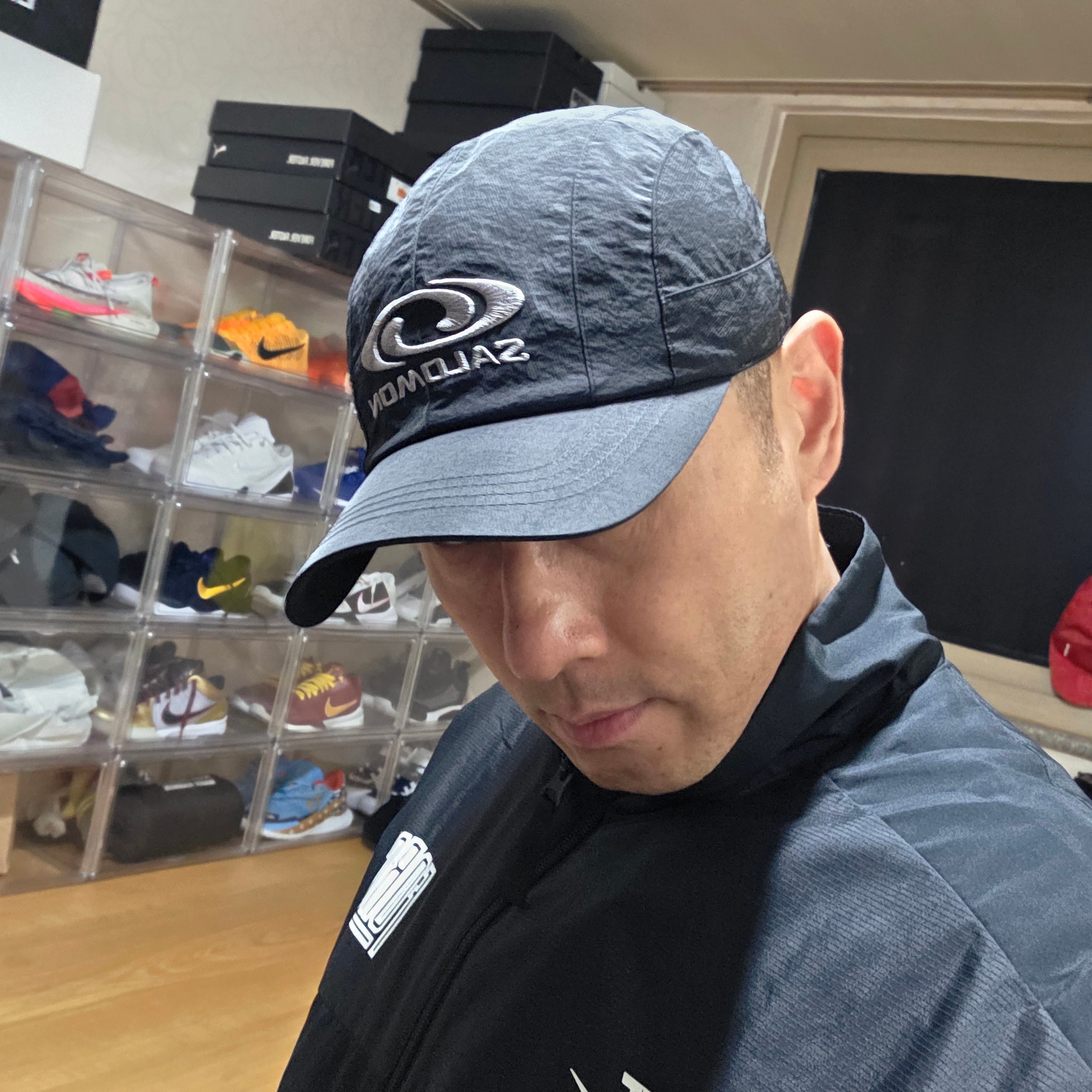 Salomon Link Camp Cap Black 착용 스타일