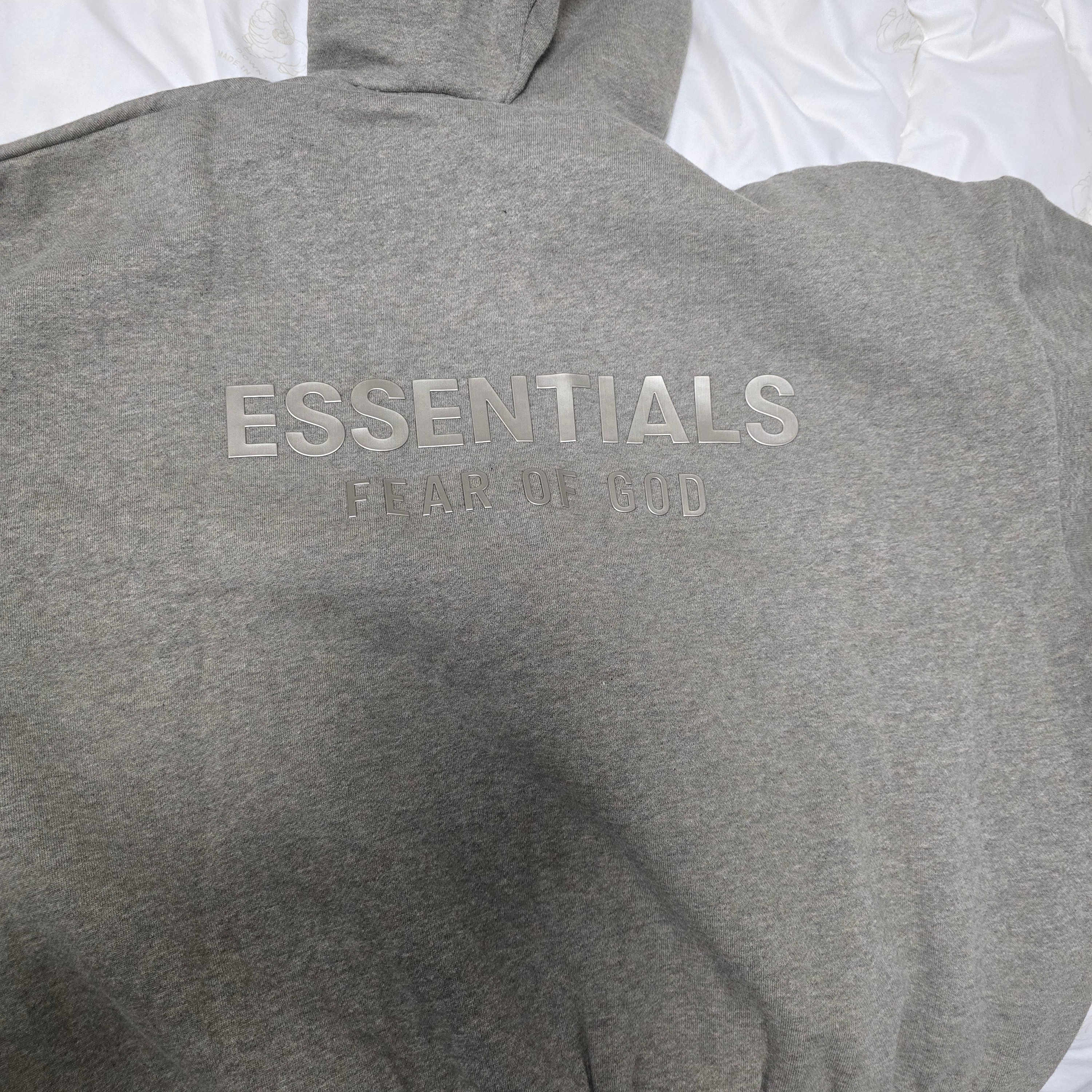 Essentials Classic Fleece Zip Up Hoodie Homestead Heather - 25SS 착용 스타일