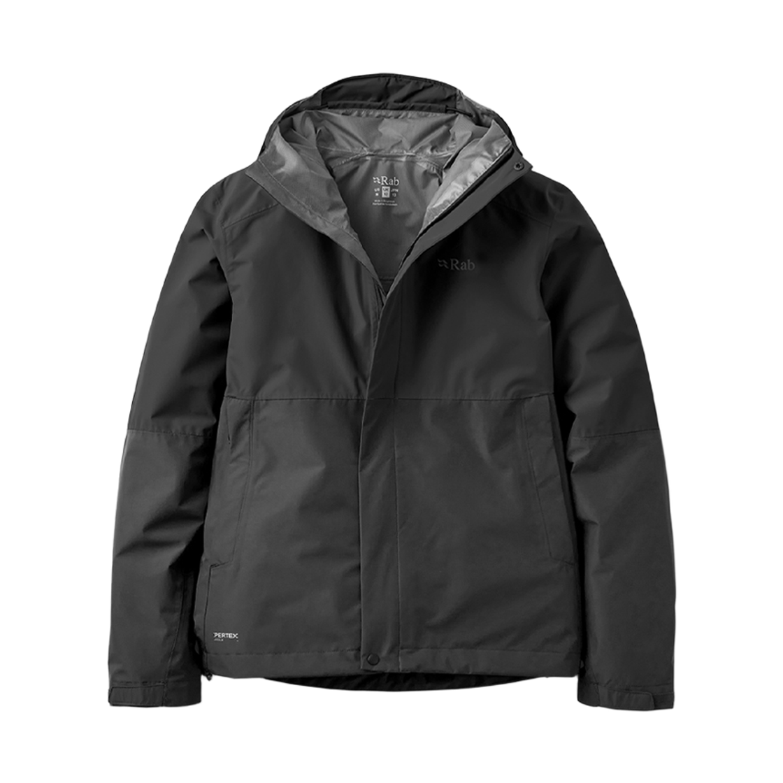 랩 다운포어 자켓 여 블랙(Rab Downpour Jacket Wmns Black)