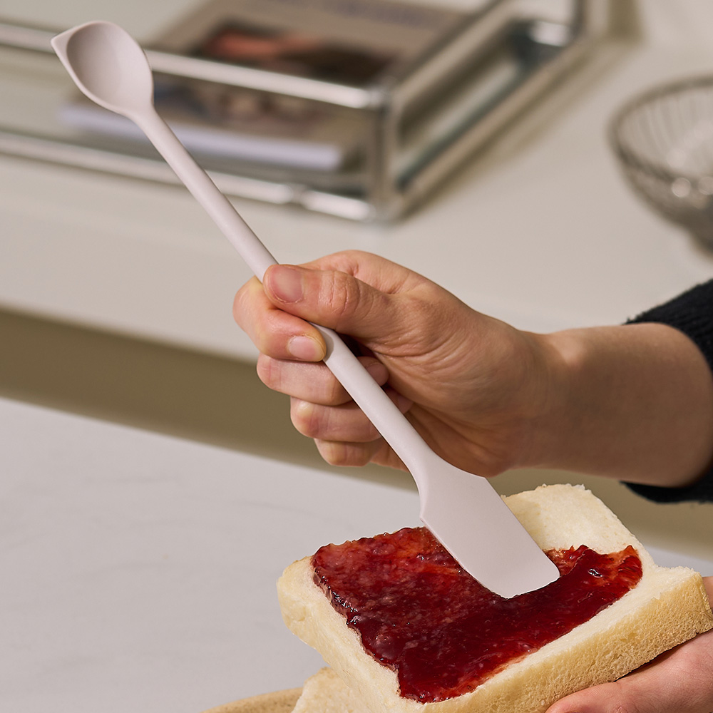 바겐슈타이거 플래티넘 실리콘 투웨이 스패츌라 스푼 크림 미스트(WAGENSTEIGER Platinum Silicone 2-Way Spatula Spoon (Cream Mist)) - 6