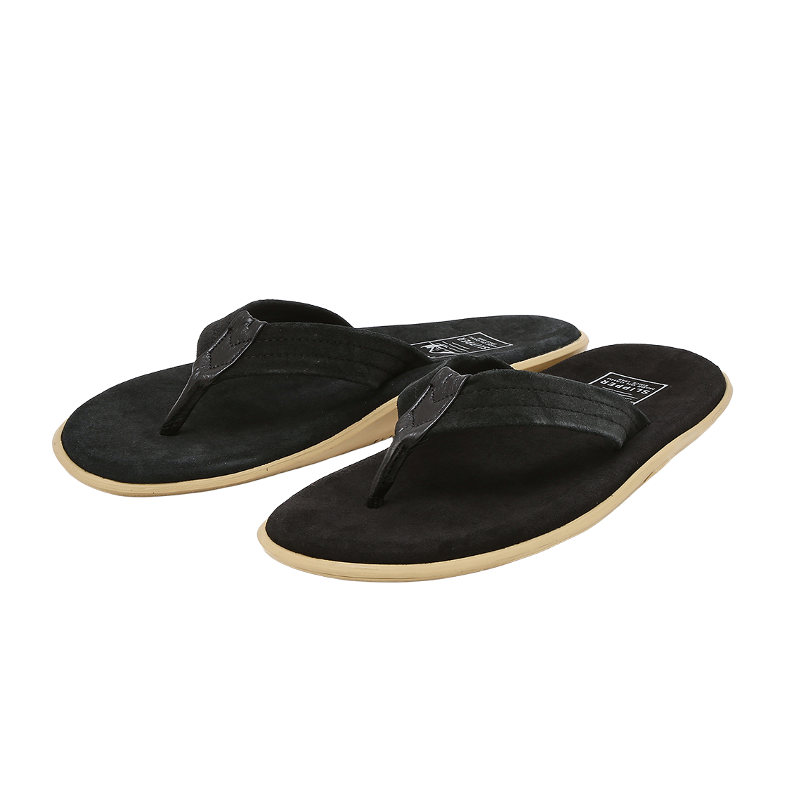 아일랜드 슬리퍼 남여공용 블랙 얼티밋 스웨이드 Y 슬라이드(Island Slipper Unisex Black Ultimate Suede Y-Slide) - 2