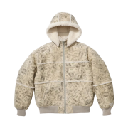 Supreme x MM6 Maison Margiela Hooded Shearling Bomber Jacket Money - 26SS