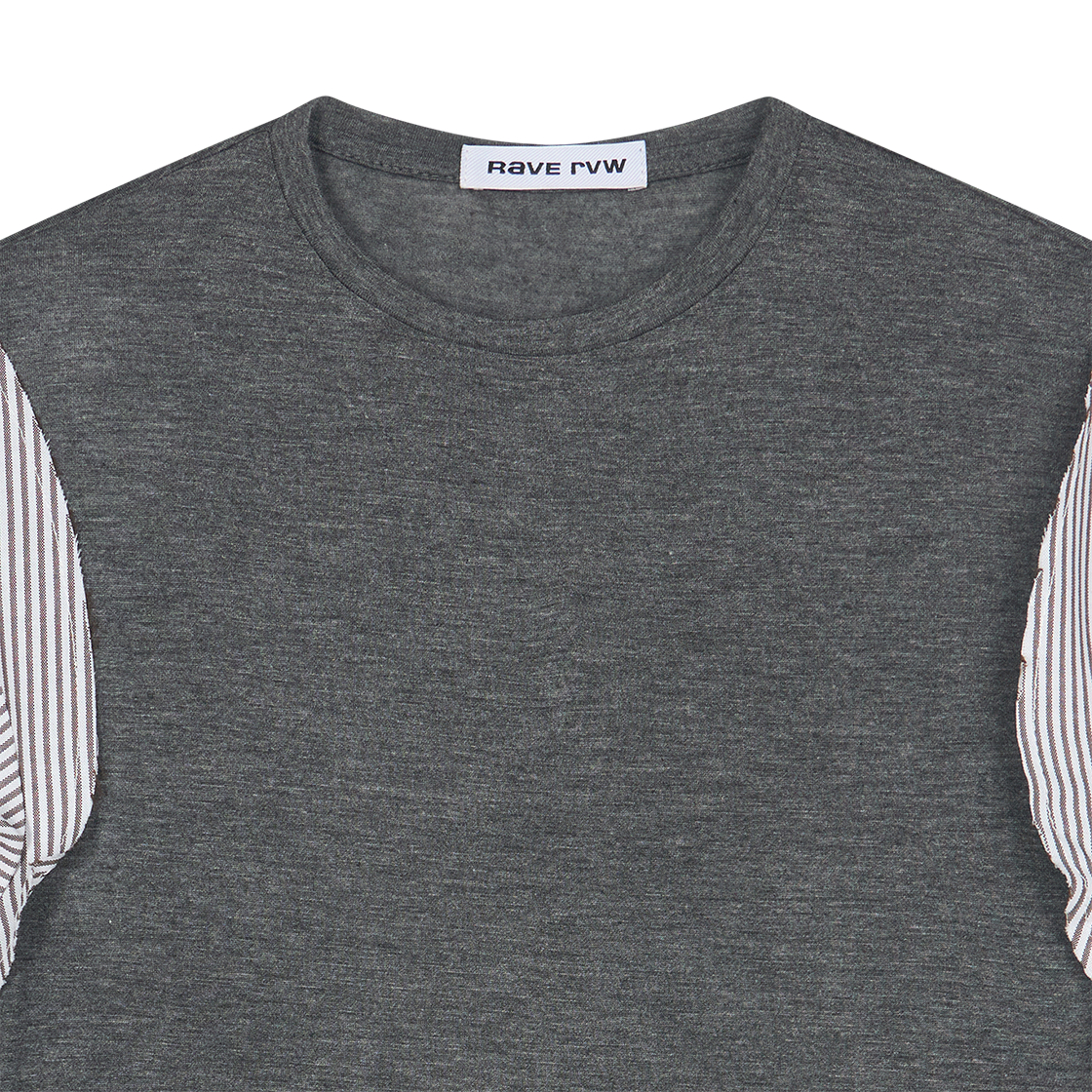 레이브 리뷰 우먼 이레나 탑 그레이 멜란지 - 26SS(Rave Review Women Irena Top Grey Melange - 26SS) - 3