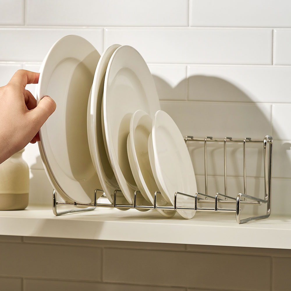 바겐슈타이거 스텐 304 디쉬 슬롯 (L자형) 접시 정리 대(WAGENSTEIGER Stainless Steel 304 Dish Slot (L-Shape) Large) - 6