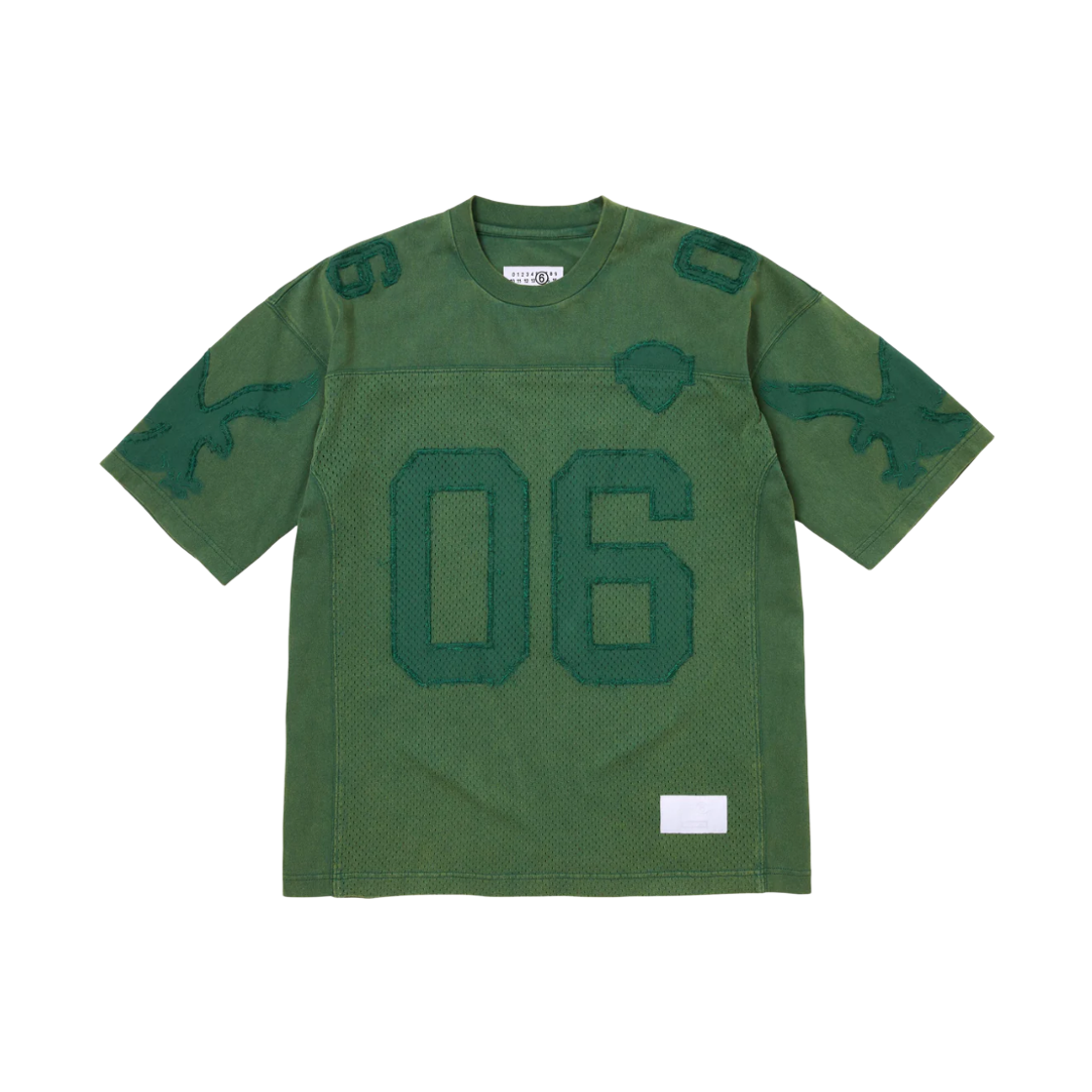 슈프림 x MM6 메종 마르지엘라 코튼 풋볼 저지 그린 - 26SS(Supreme x MM6 Maison Margiela Cotton Football Jersey Green - 26SS) - 1