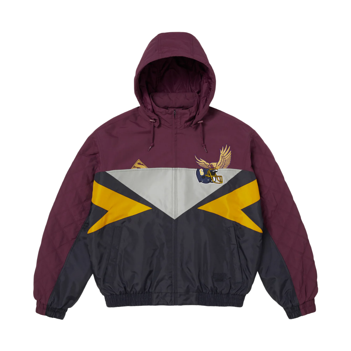 슈프림 x MM6 메종 마르지엘라 스플릿 스타디움 자켓 네이비 - 26SS