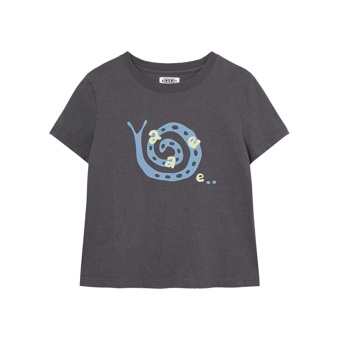 에이이에이이 스네일 티셔츠 차콜(AEAE Snail T-Shirts Charcoal)