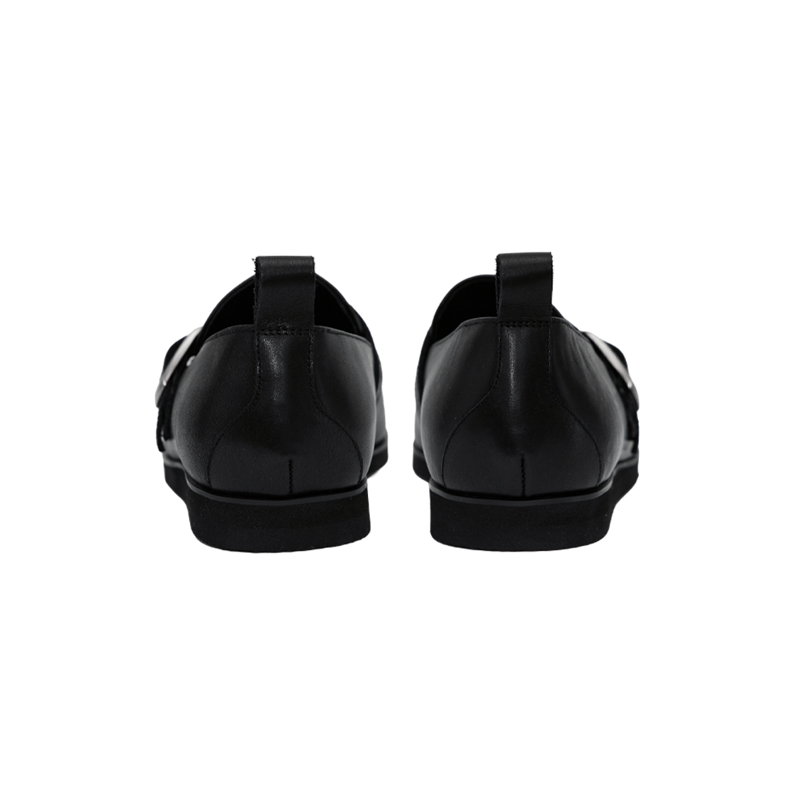 폴리테루 페블 로퍼 블랙 레더 (퀵 에이징)(Polyteru Pebble Loafer Black Leather (Quick Aging)) - 4