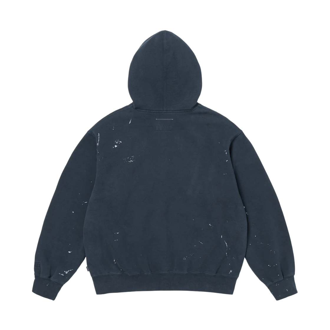 슈프림 x MM6 메종 마르지엘라 박스로고 집업 후드 스웨트셔츠 네이비 - 26SS(Supreme x MM6 Maison Margiela Box Logo Zip Up Hooded Sweatshirt Navy - 26SS) - 2