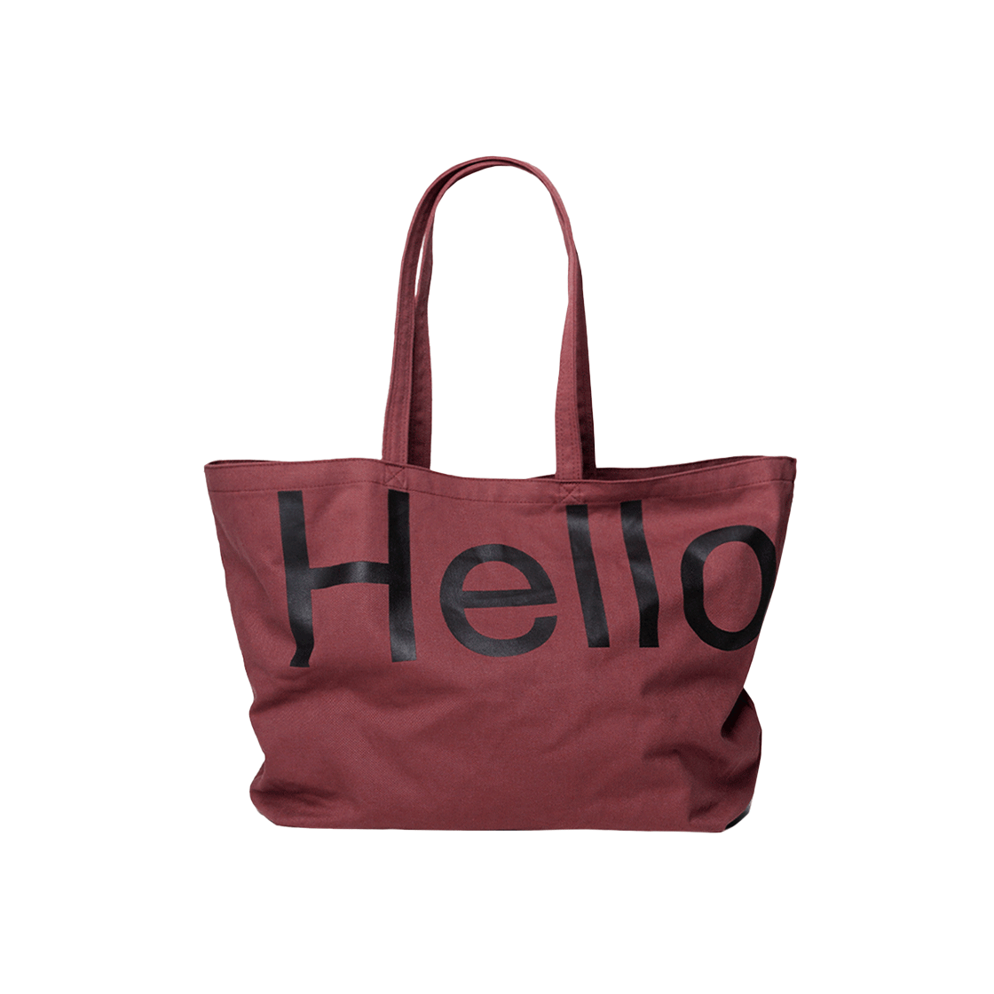 헬로듀드 빅 토트백 버건디(Hellodude Big Tote Bag Burgundy)