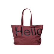 Hellodude Big Tote Bag Burgundy