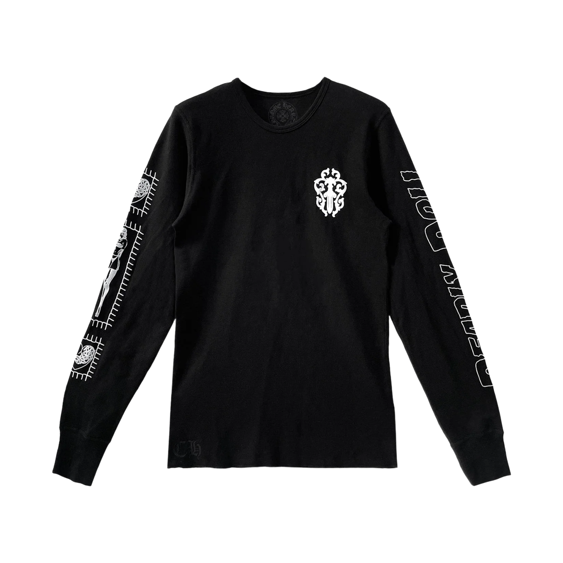 本物 クロムハーツ GRP Pocket Runic Long Sleeve 크롬하츠 GRP 포켓 루닉 롱슬리브 티셔츠 블랙 | Chrome Hearts | KREAM