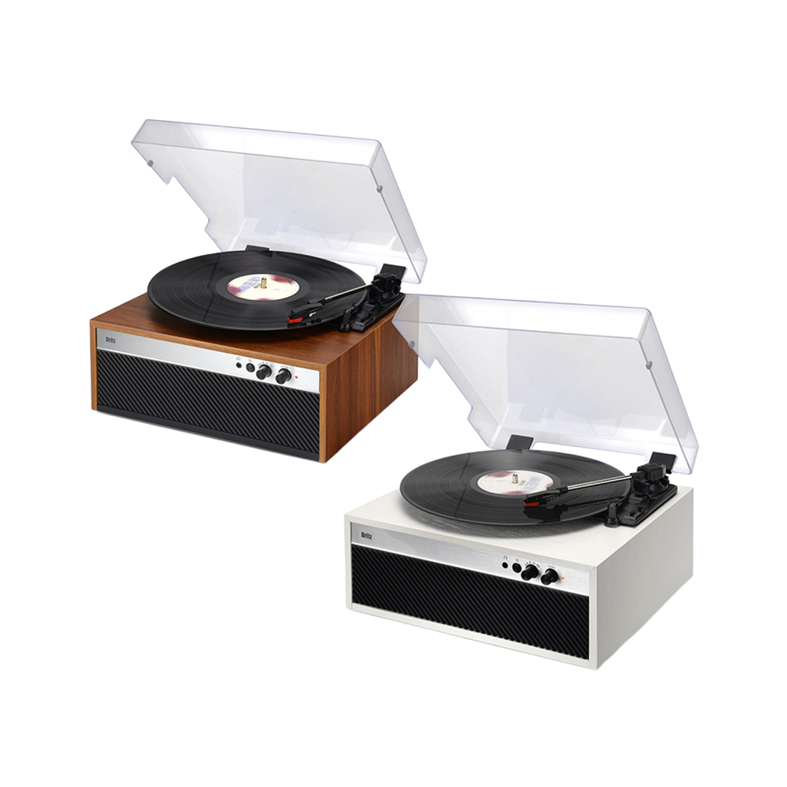 브리츠 턴테이블 LP플레이어 양방향 블루투스 스피커 BZ-AP40BT(Britz Two-Way Bluetooth Turntable LP Player with Built-in Speakers BZ-AP40BT)