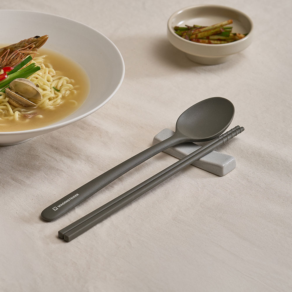바겐슈타이거 플래티넘 실리콘 엘로아 수저세트 다크그레이(WAGENSTEIGER Platinum Silicone Eloa Cutlery Set (Dark Gray)) - 6