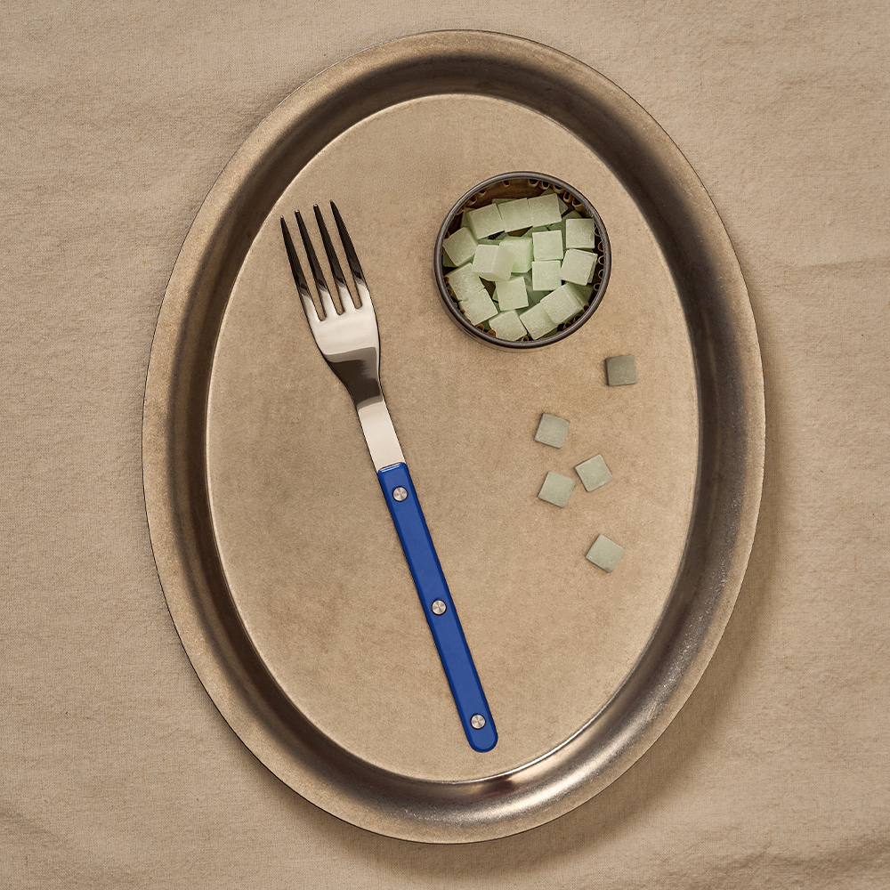 바겐슈타이거 스텐 304 셀레스트 벨루어 커트러리 포크 딥 블루(WAGENSTEIGER Stainless Steel 304 Celeste Velour Fork (Deep Blue)) - 2