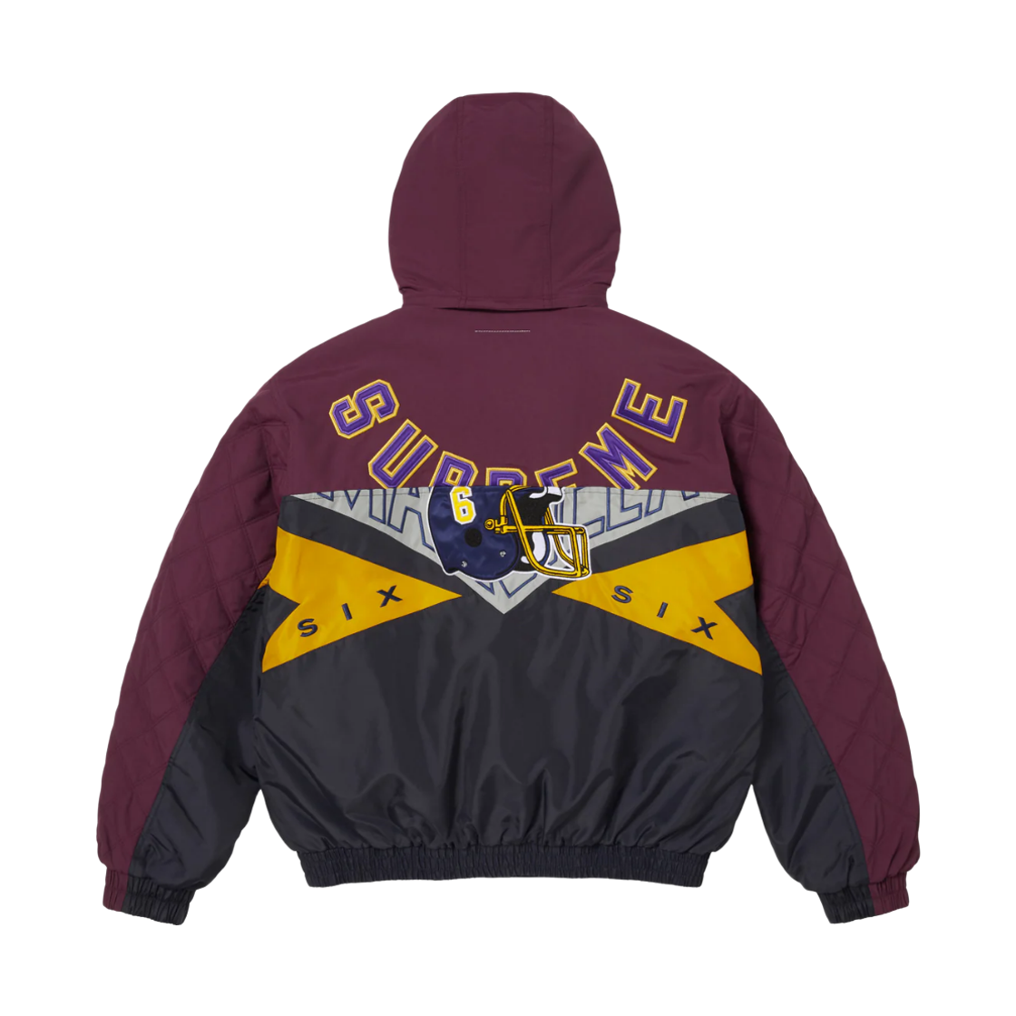 슈프림 x MM6 메종 마르지엘라 스플릿 스타디움 자켓 네이비 - 26SS(Supreme x MM6 Maison Margiela Split Stadium Jacket Navy - 26SS) - 3