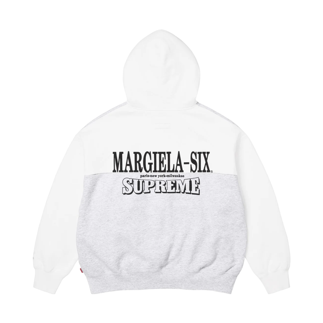 슈프림 x MM6 메종 마르지엘라 이글 집업 후드 스웨트셔츠 애쉬 그레이 - 26SS(Supreme x MM6 Maison Margiela Eagle Zip Up Hooded Sweatshirt Ash Grey - 26SS) - 2