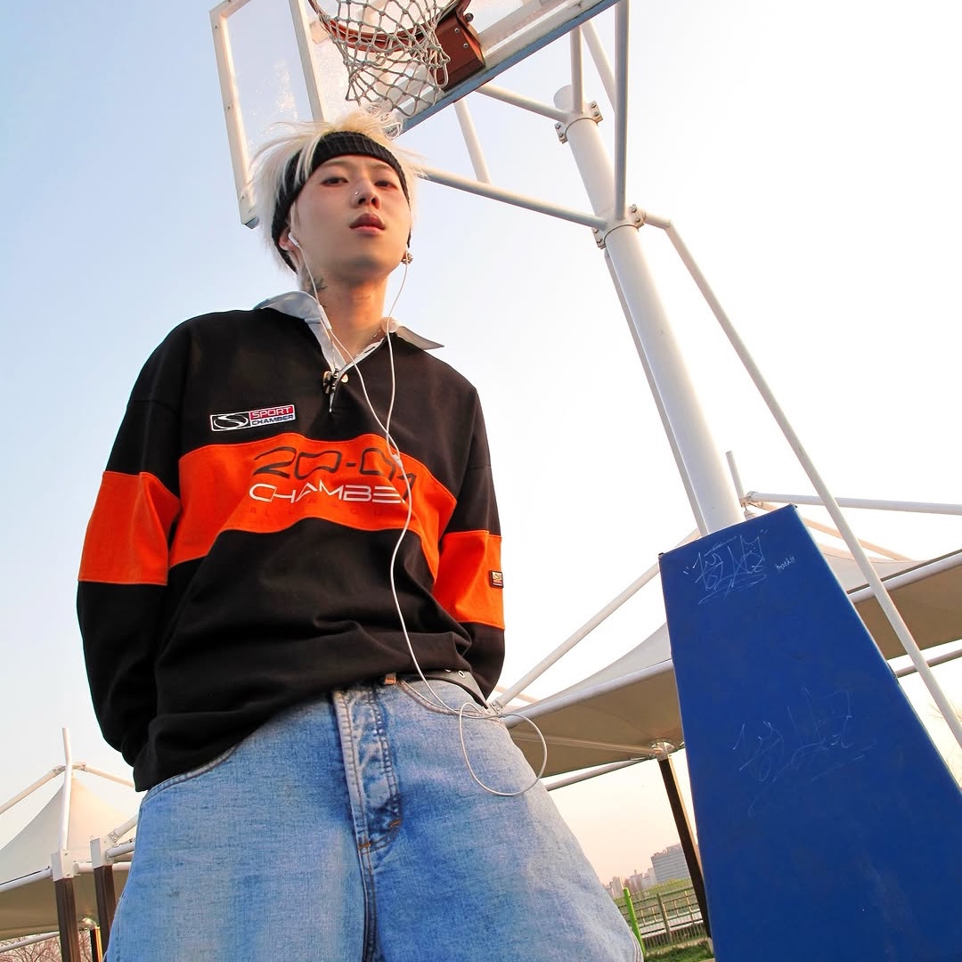 SPORT CHAMBER SC 2001 Rugby T-shirt BLACK 착용 스타일 - 1