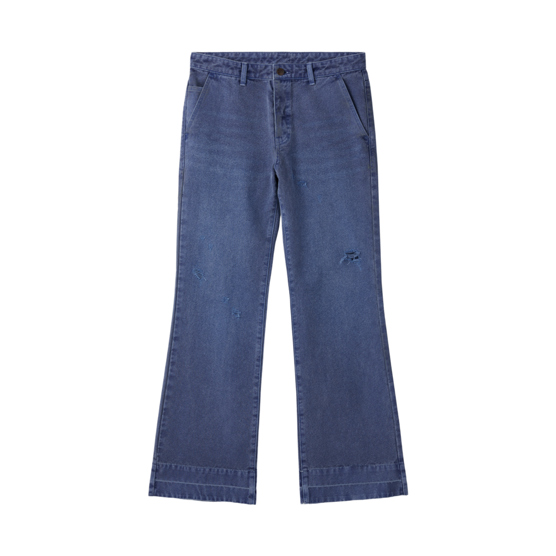 LL25WWPT006BL LLEGE Pigment Dyed Flare Jeans Blue