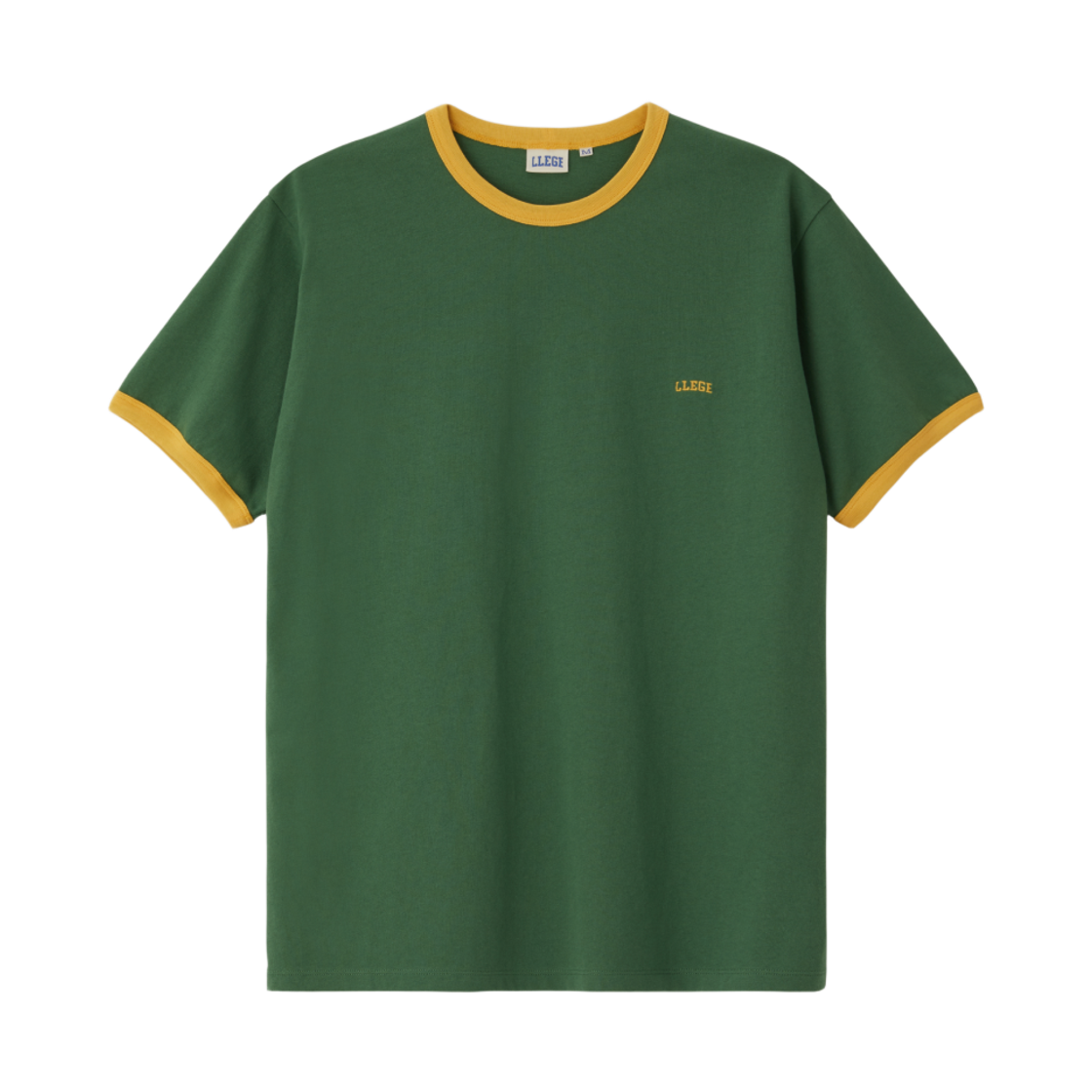 리지 리지 로고 링거 티셔츠 그린(LLEGE Llege Logo Ringer T-Shirt Green)