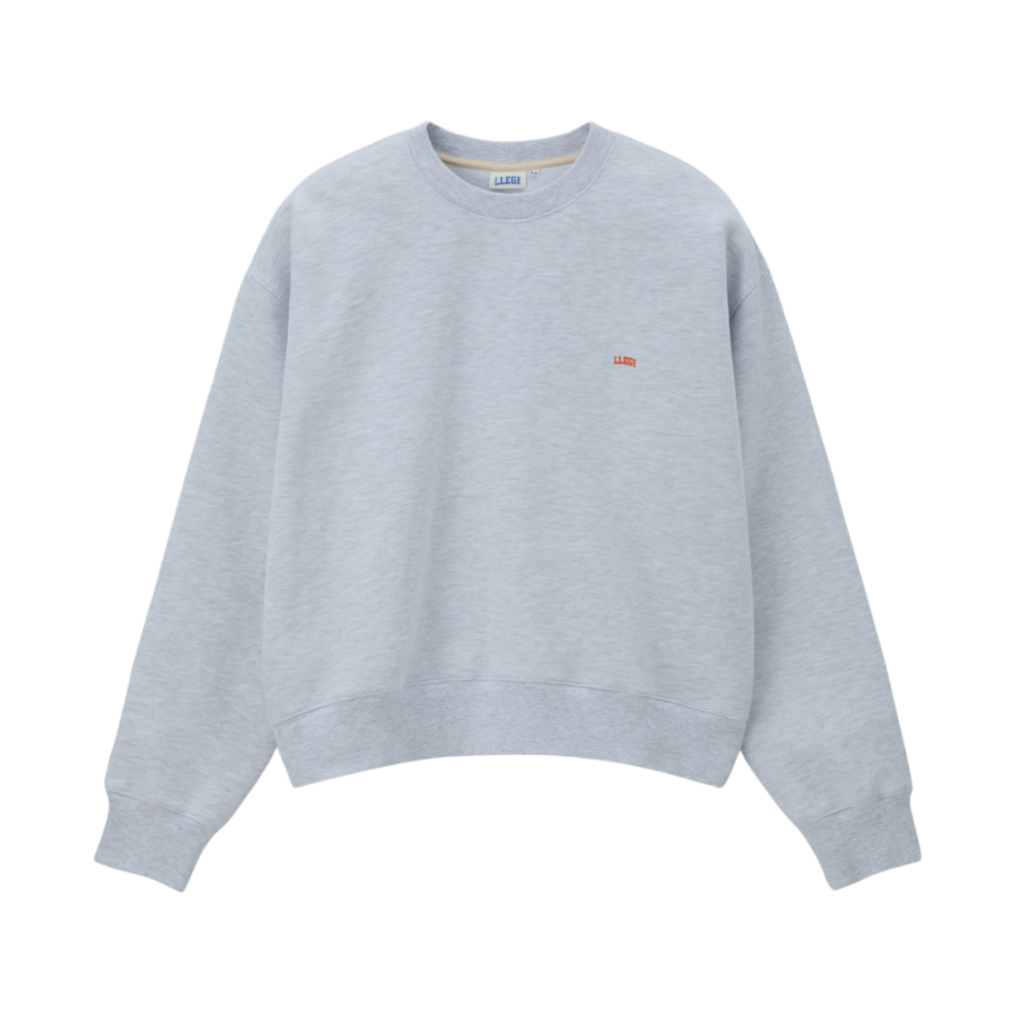 LL25WSLS001MG LLEGE Llege Logo Signature Sweatshirt Melange Grey