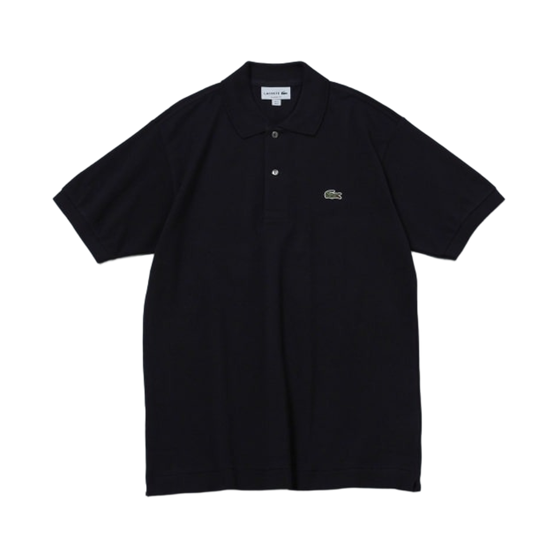 빔즈 F x 라코스테 L1212 폴로 셔츠 블랙(Beams F x Lacoste L1212 Polo Shirt Black)