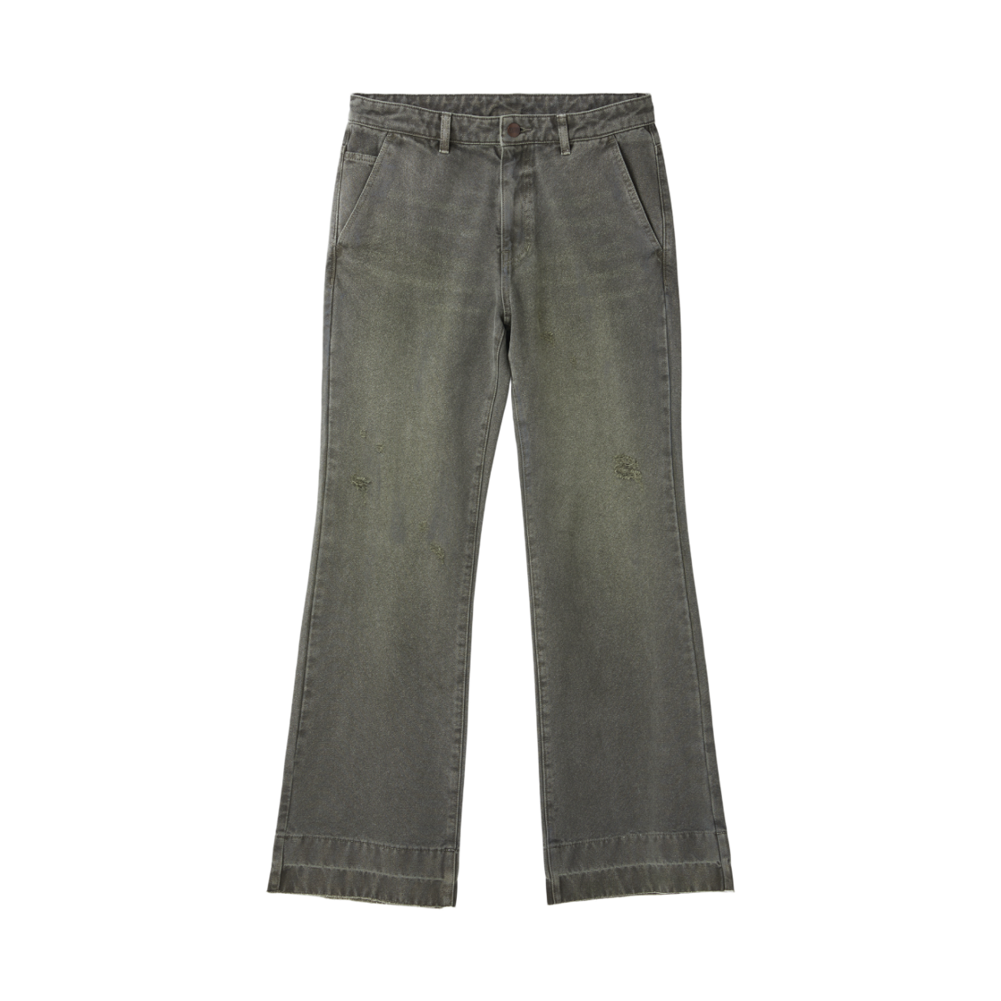 LL25WWPT006GR LLEGE Pigment Dyed Flare Jeans Grey