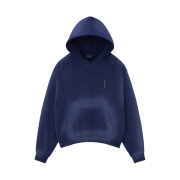 LLEGE Garment Dyed Hoodie Navy