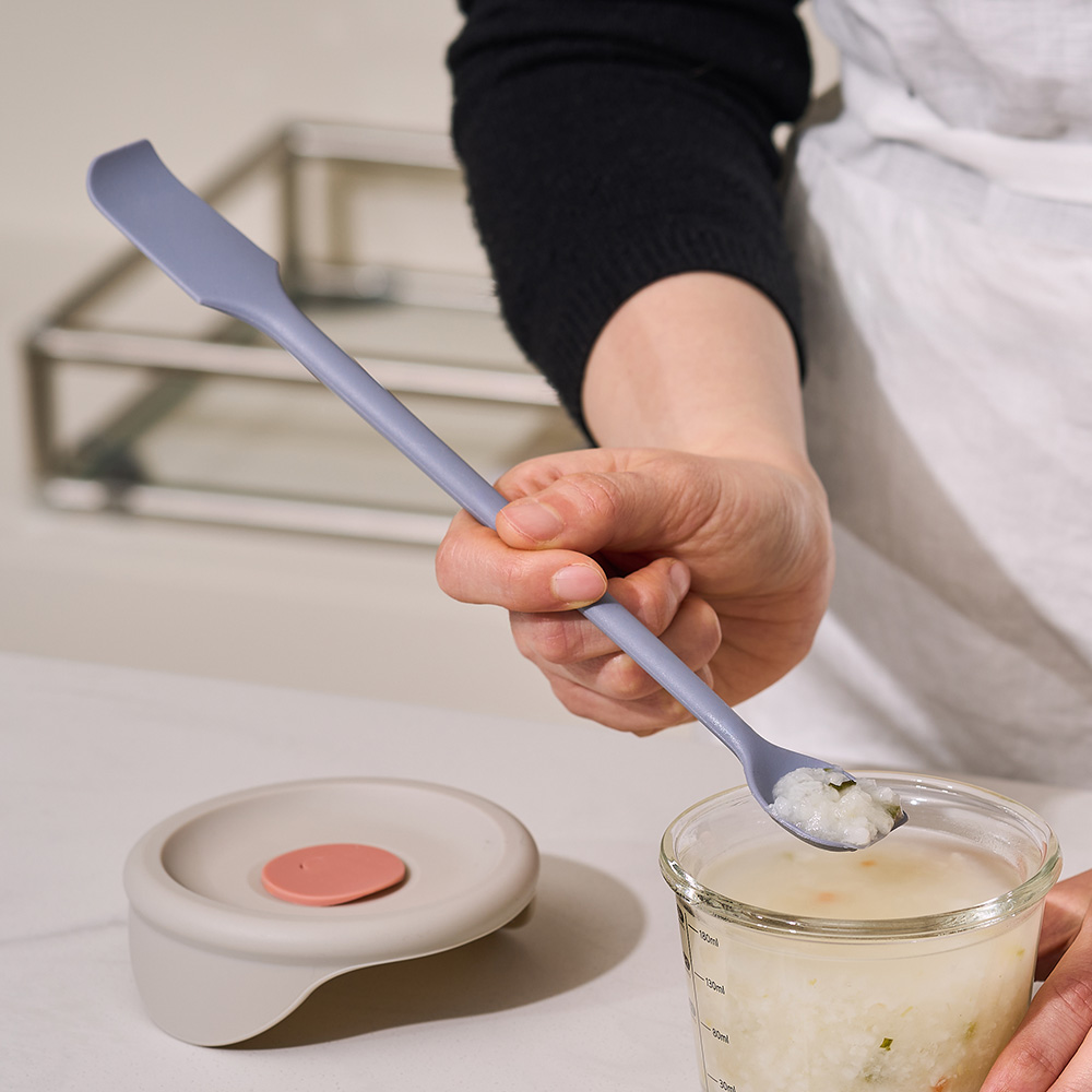 바겐슈타이거 플래티넘 실리콘 투웨이 스패츌라 스푼 페일 블루(WAGENSTEIGER  Platinum Silicone 2-Way Spatula Spoon (Pale Blue)) - 4