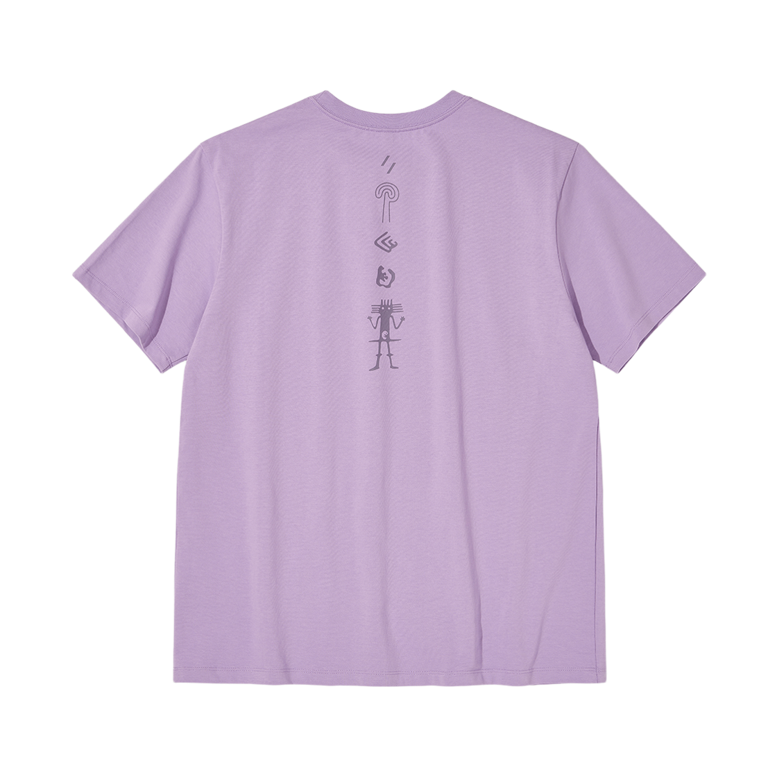 웰터 익스페리먼트 나즈카 버티컬 심볼 티셔츠 라벤더(WELTER EXPERIMENT Nazca Vertical Symbol T-Shirt Lavender)