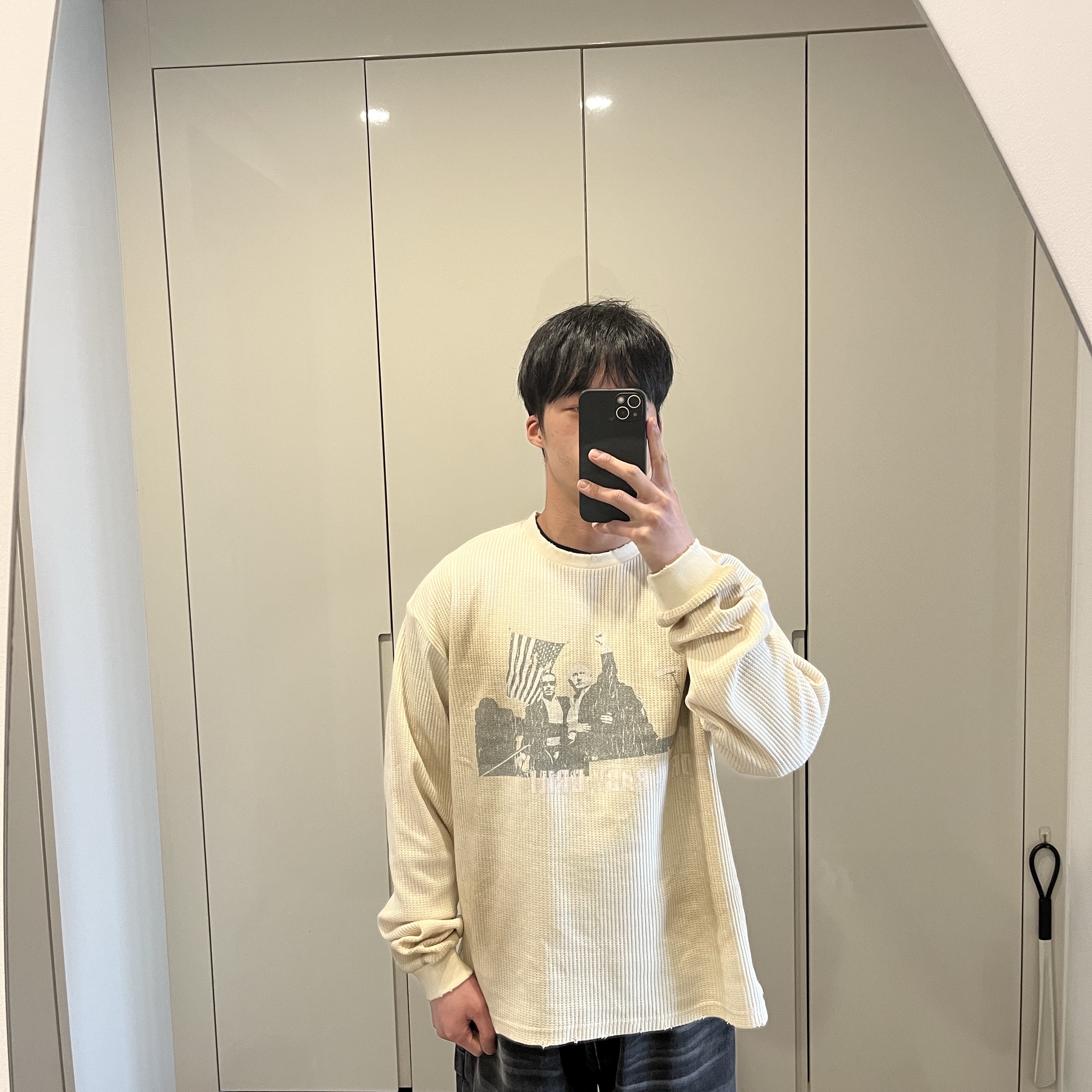 Aoiro Drill, Baby, Drill Oil Dirty VTG Waffle Long Sleeve 착용 스타일