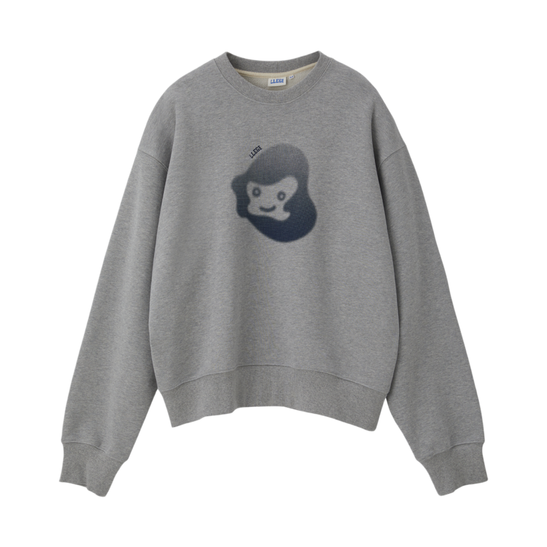 LL25WSLS002GR LLEGE Jubangwol Heavy Cotton Sweatshirt Grey