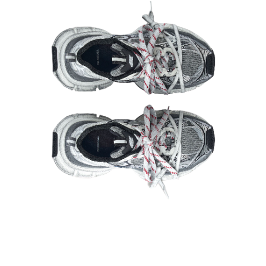 발렌시아가 3XL 스플릿 로고 스니커즈 화이트 네이비(Balenciaga 3XL Split Logo Sneakers White Navy) - 2